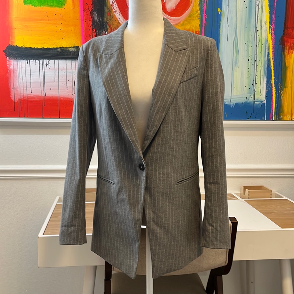 Long Single Button Blazer